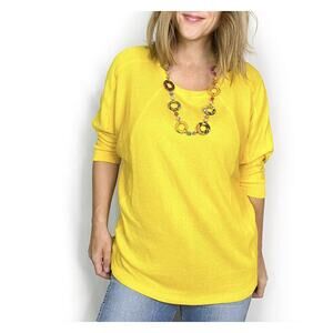 Yellow Dolman Sleeve Top